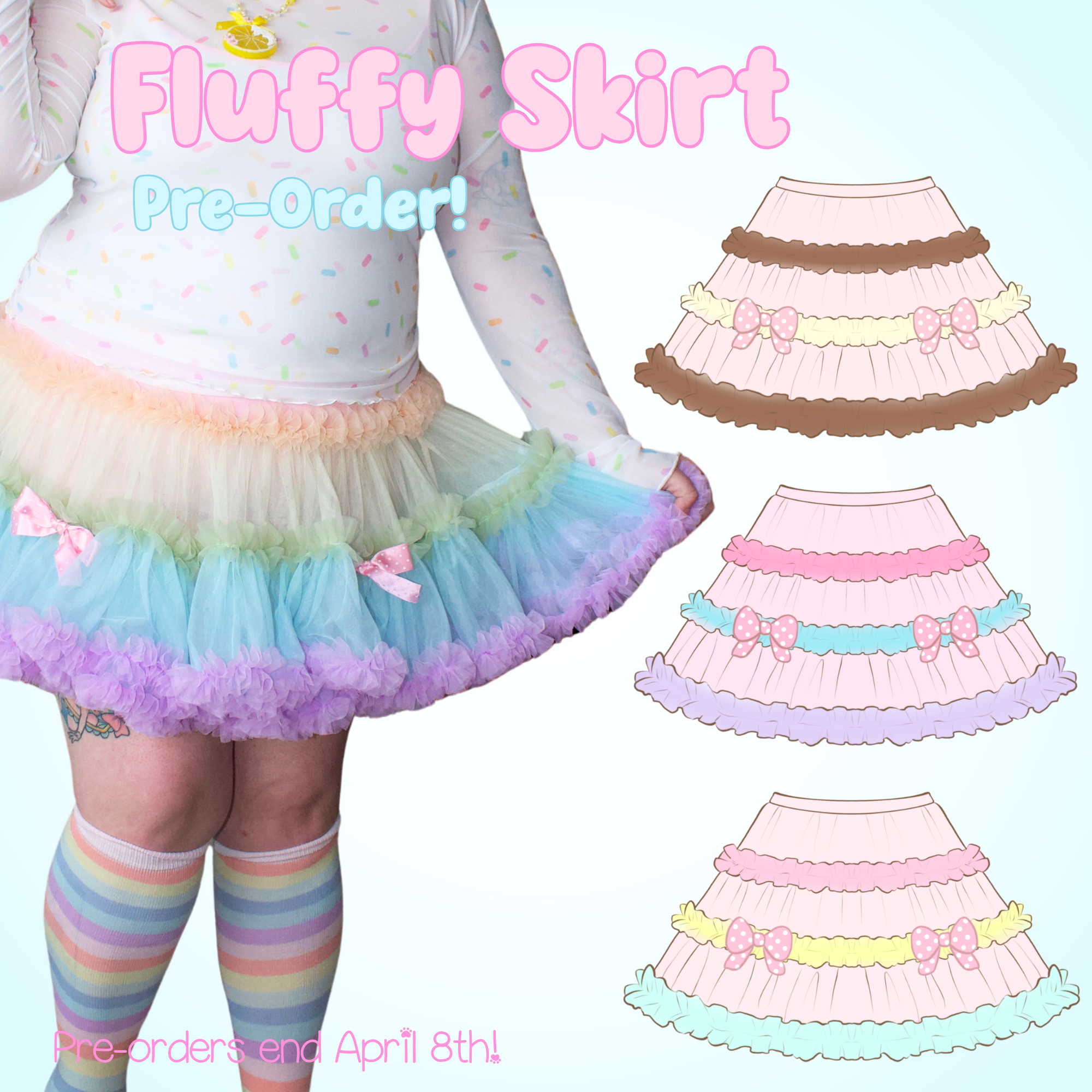 【L'Appartement】TULLE 2WAY FRILL SKIRT Fluffy Skirt Preorder! – Citrus Dollette