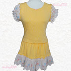 Yellow polka dot set