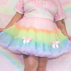 Rainbow Sorbet Fluffy Skirt