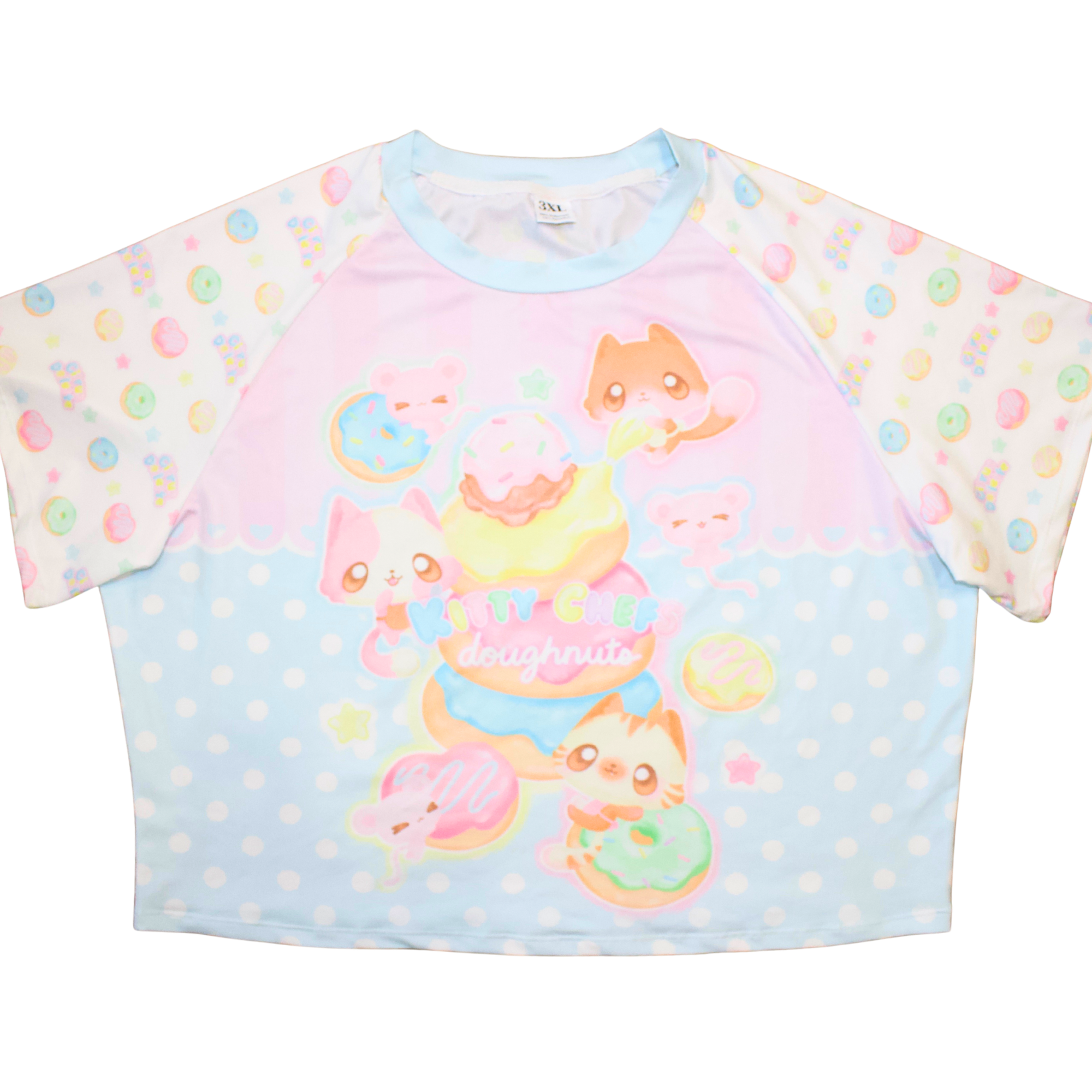 Kitty Chef's Doughnuts Crop Tee