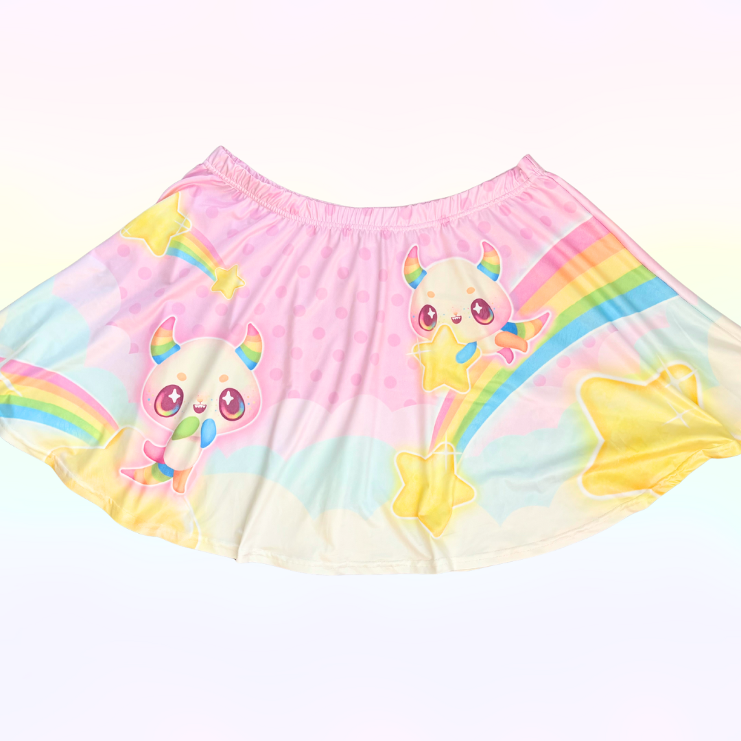 Starry Monster Rainbow Skirt