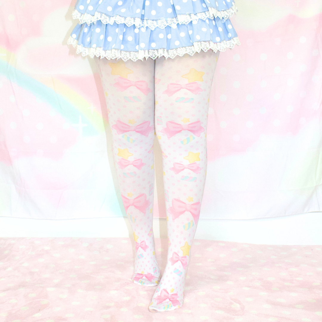 Marshmallow Ribbon Tights
