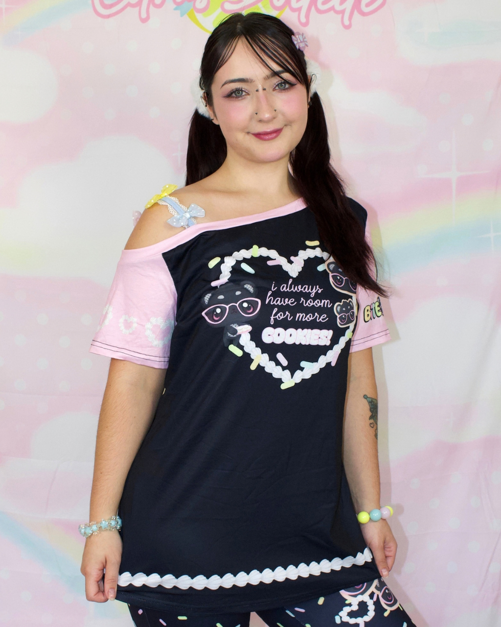 Frosted Sugar Cookies One Shoulder Tee