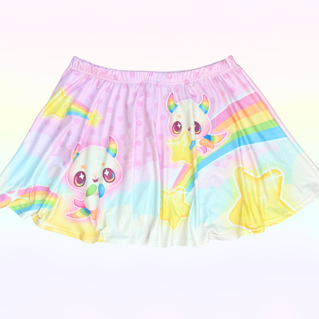 Starry Monster Rainbow Skirt