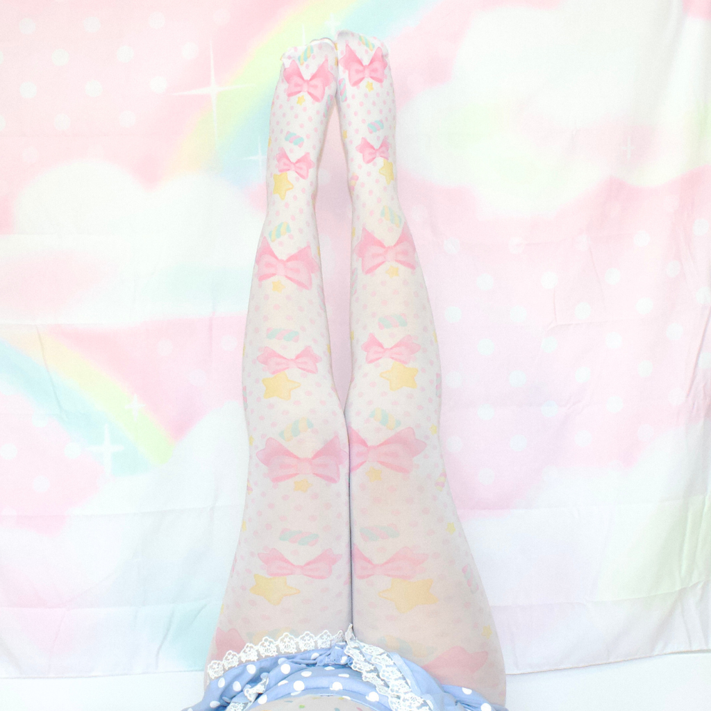 Marshmallow Ribbon Tights