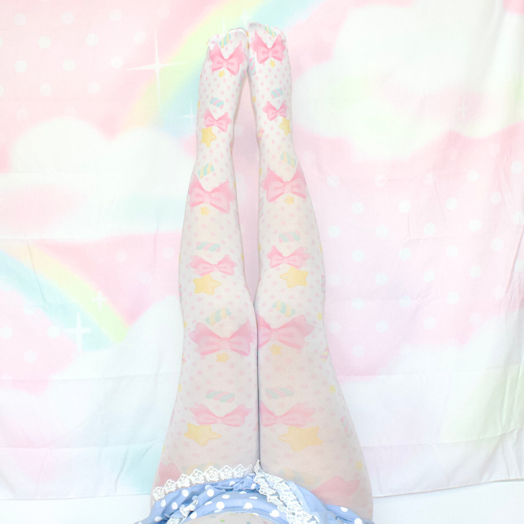 Marshmallow Ribbon Tights