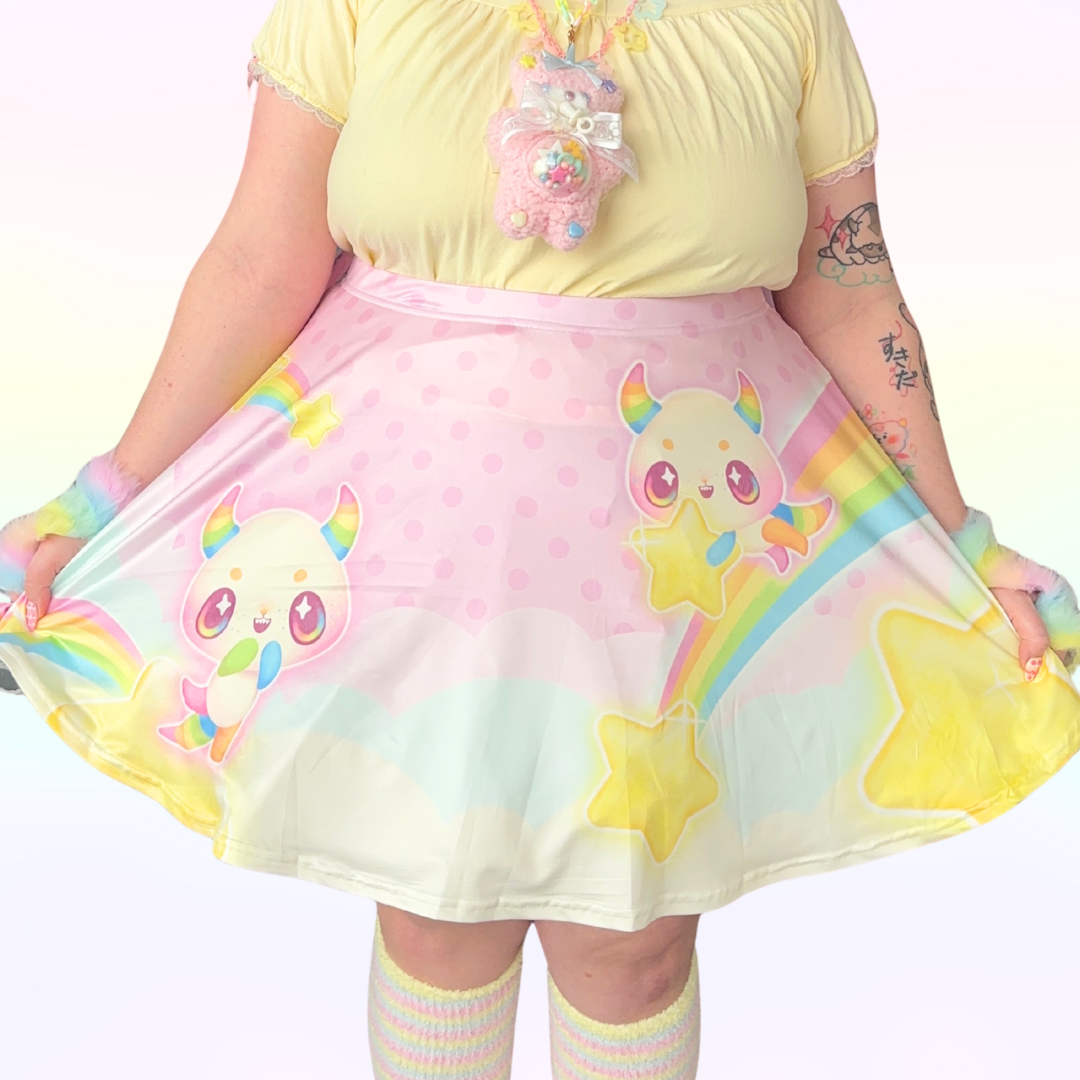 Starry Monster Rainbow Skirt