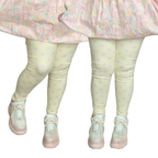 Yellow & Pink Polka Dot Leggings