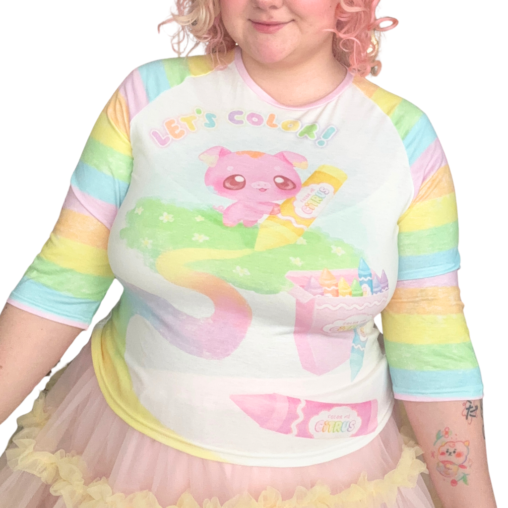 Scribbles Colorful Crayons Top