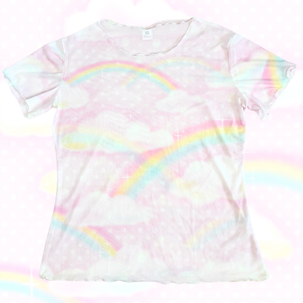 Pastel Skies Mesh Tee