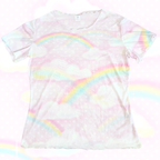 Pastel Skies Mesh Tee