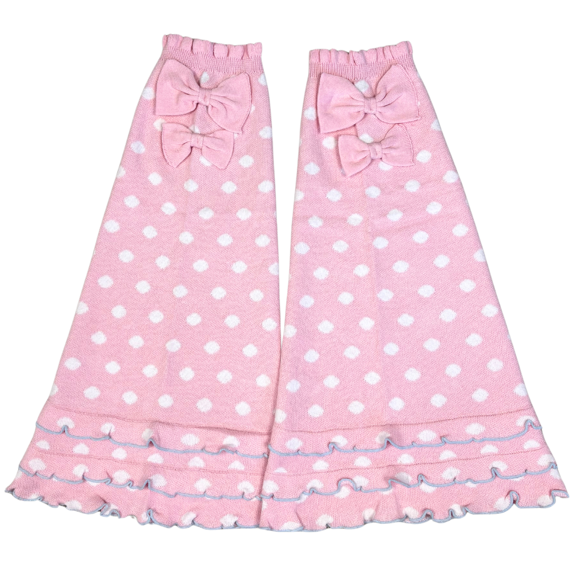 Candy Pink Polka Dot arm & leg warmers