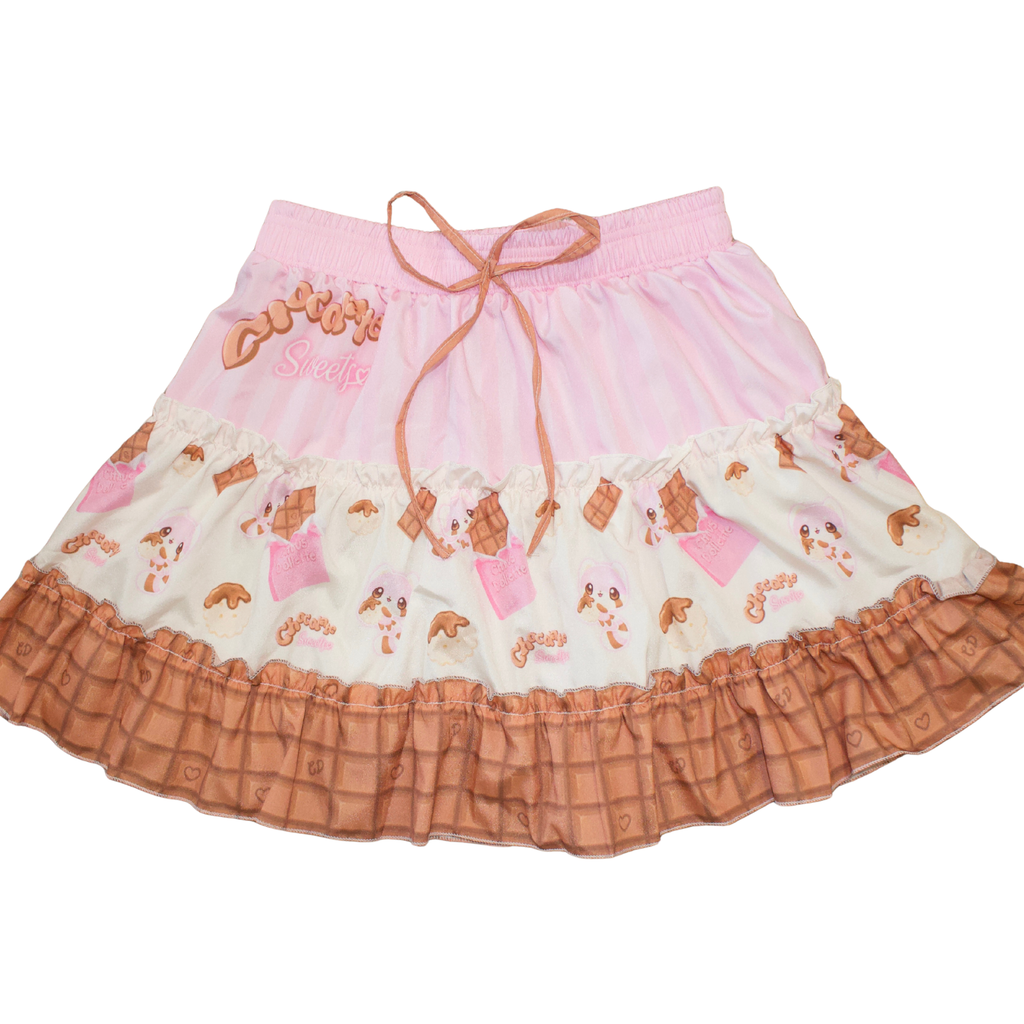 Chocolate Sweets Tiered Skirt