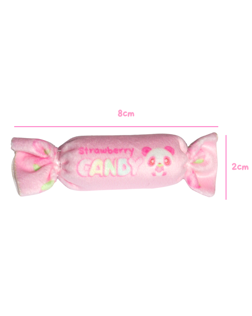 Strawberry Candy Plush Hair Clip