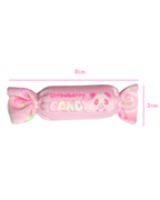 Strawberry Candy Plush Hair Clip