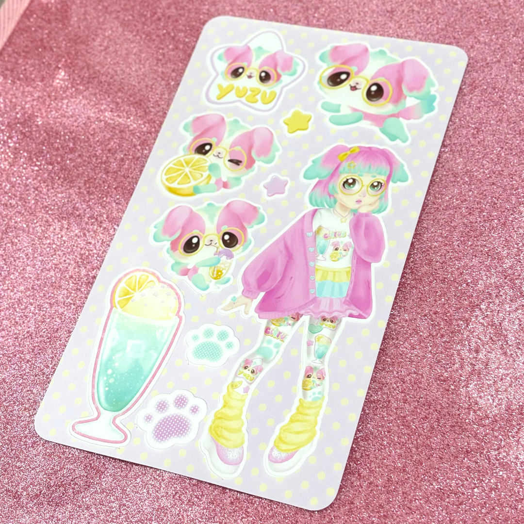 Yuzu Sticker Sheet