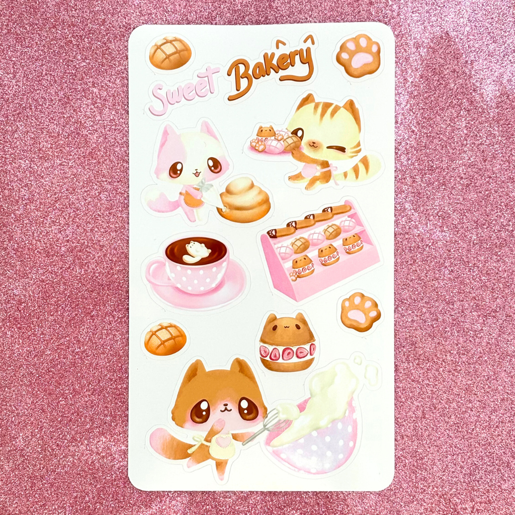 Kitty Chef Sticker Sheet
