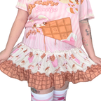 Chocolate Sweets Tiered Skirt