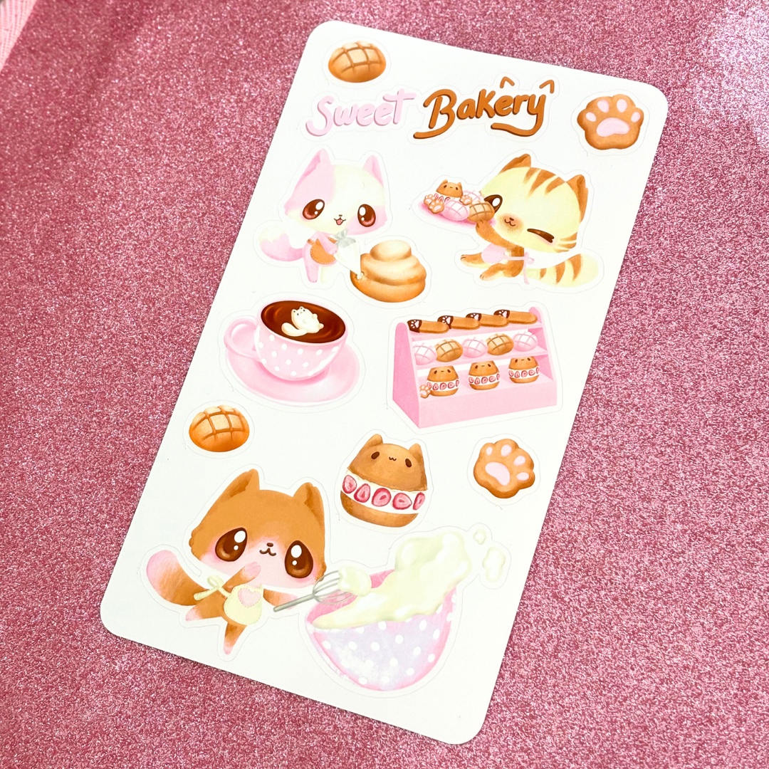 Kitty Chef Sticker Sheet