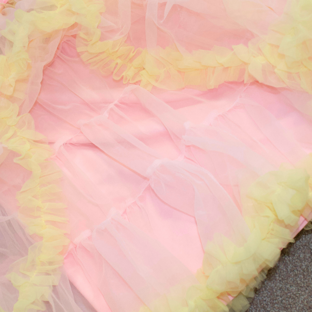 Strawberry Banana Fluffy Skirt