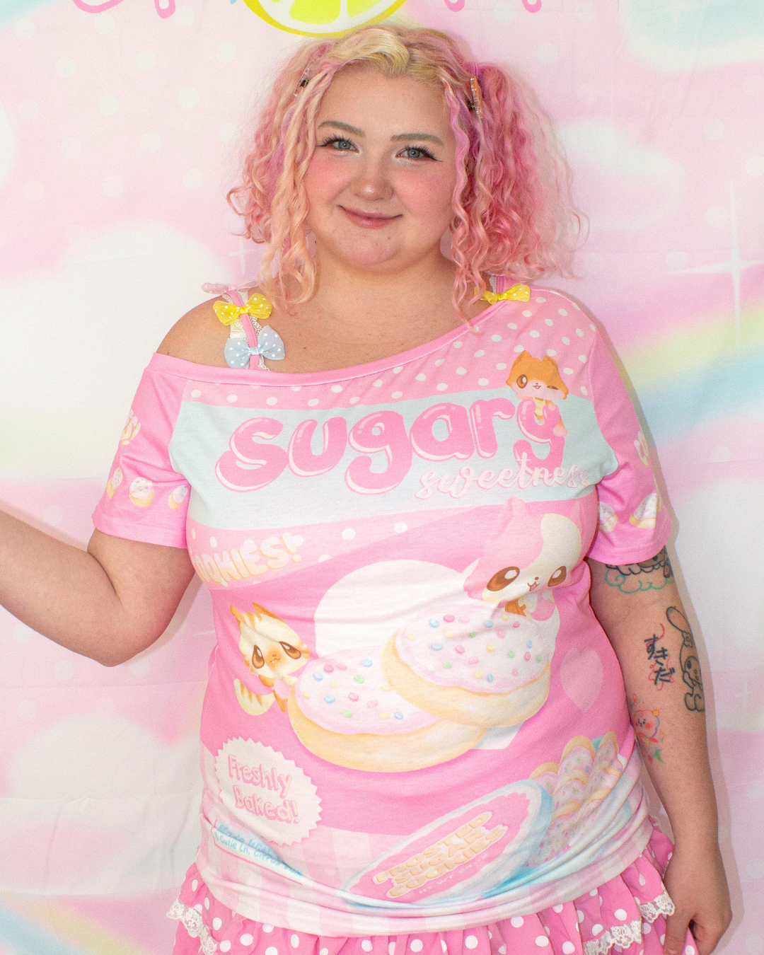 Sugary Sweet Cookies One Shoulder Tee
