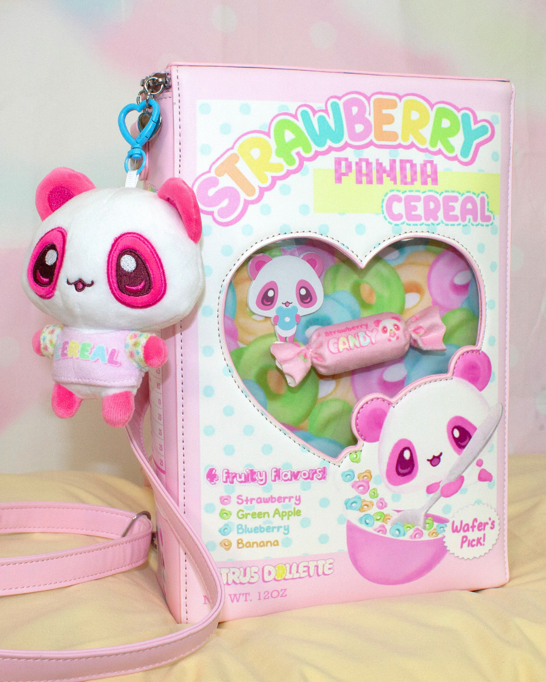 Strawberry Panda Cereal Box Ita Bag *preorder*