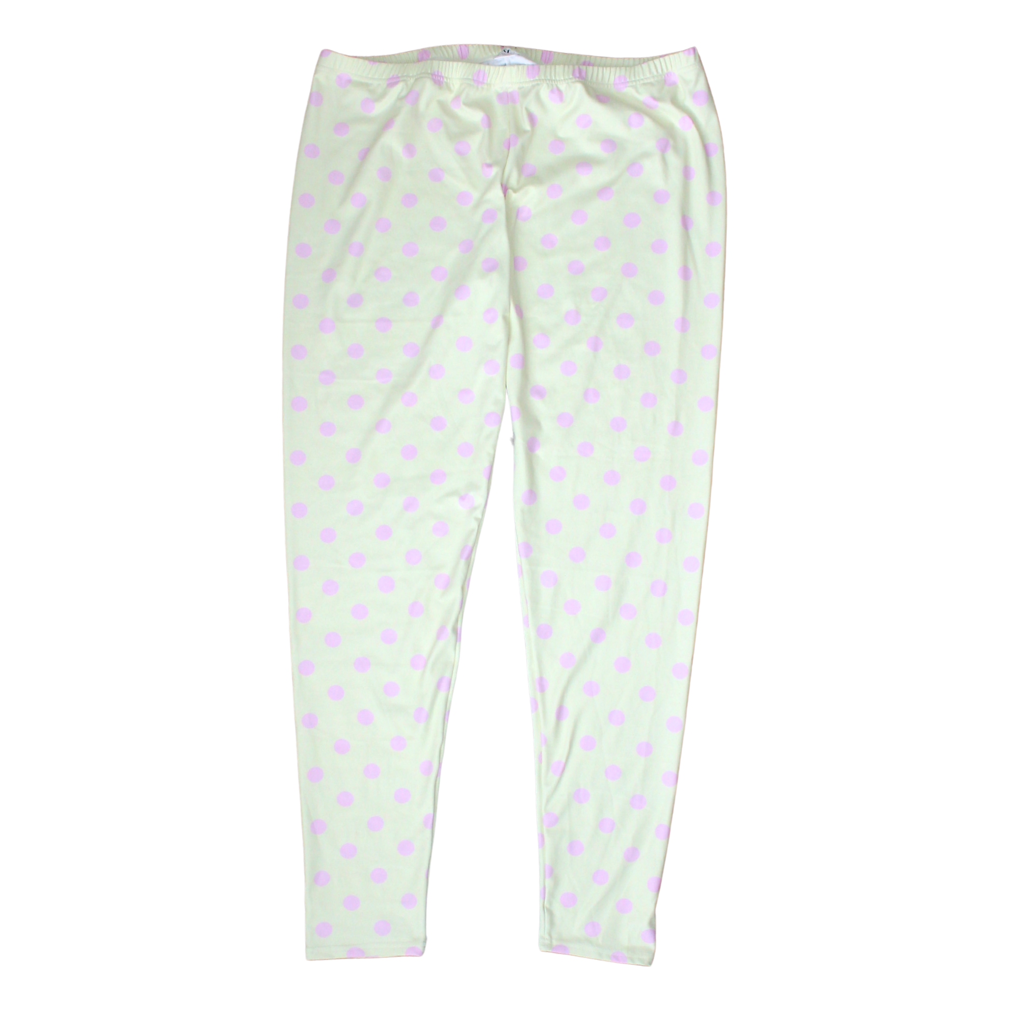 Yellow & Pink Polka Dot Leggings