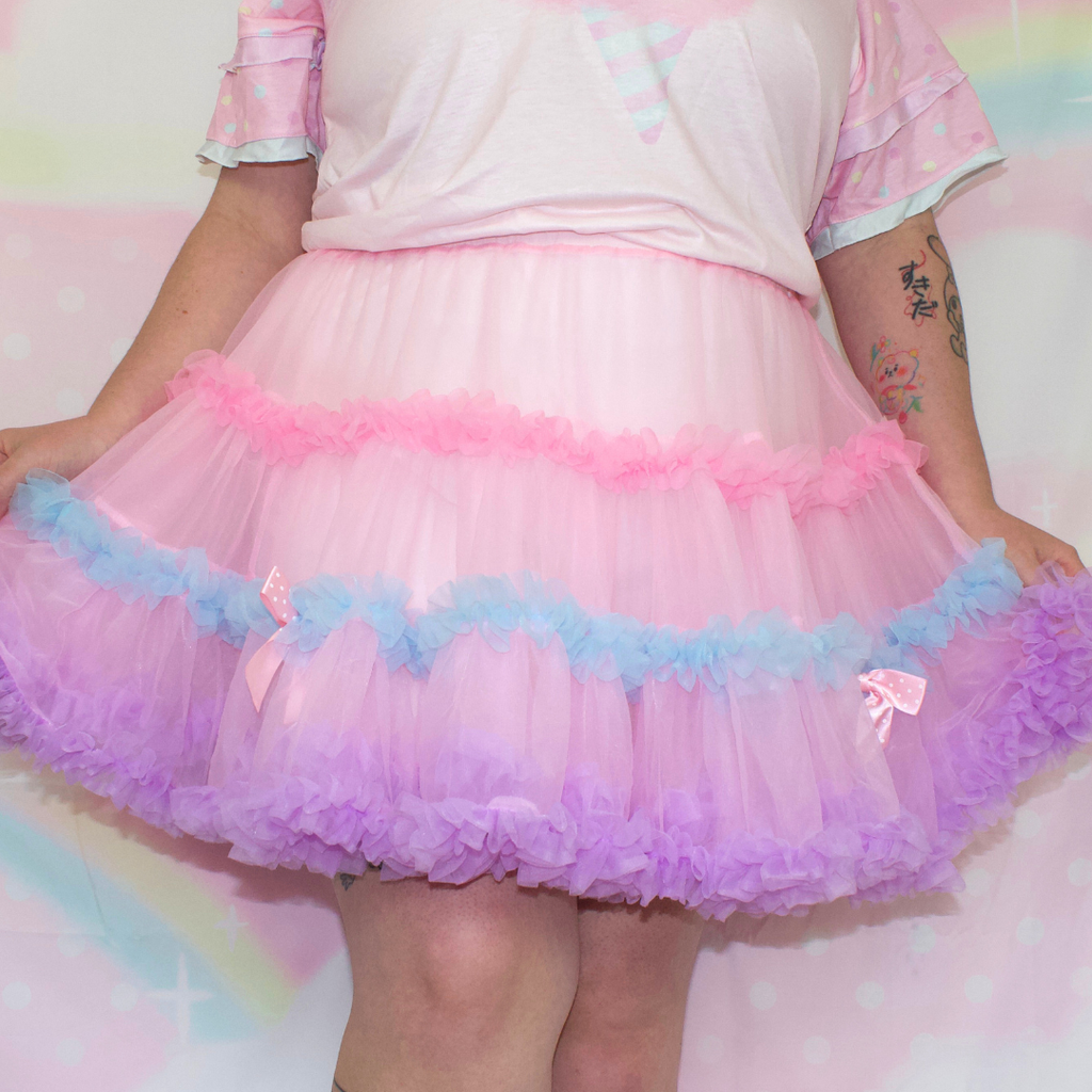 Cotton Candy Fluffy Skirt