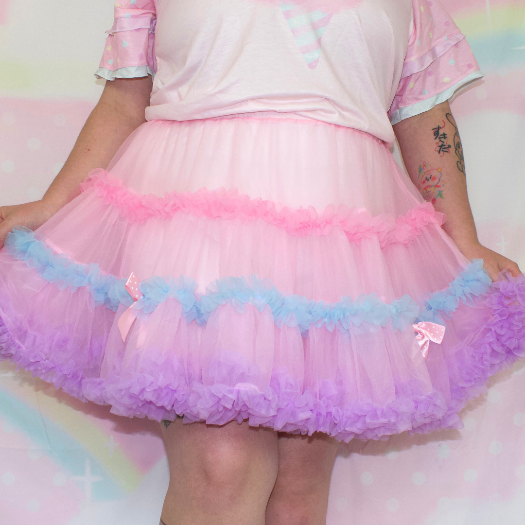 Cotton Candy Fluffy Skirt