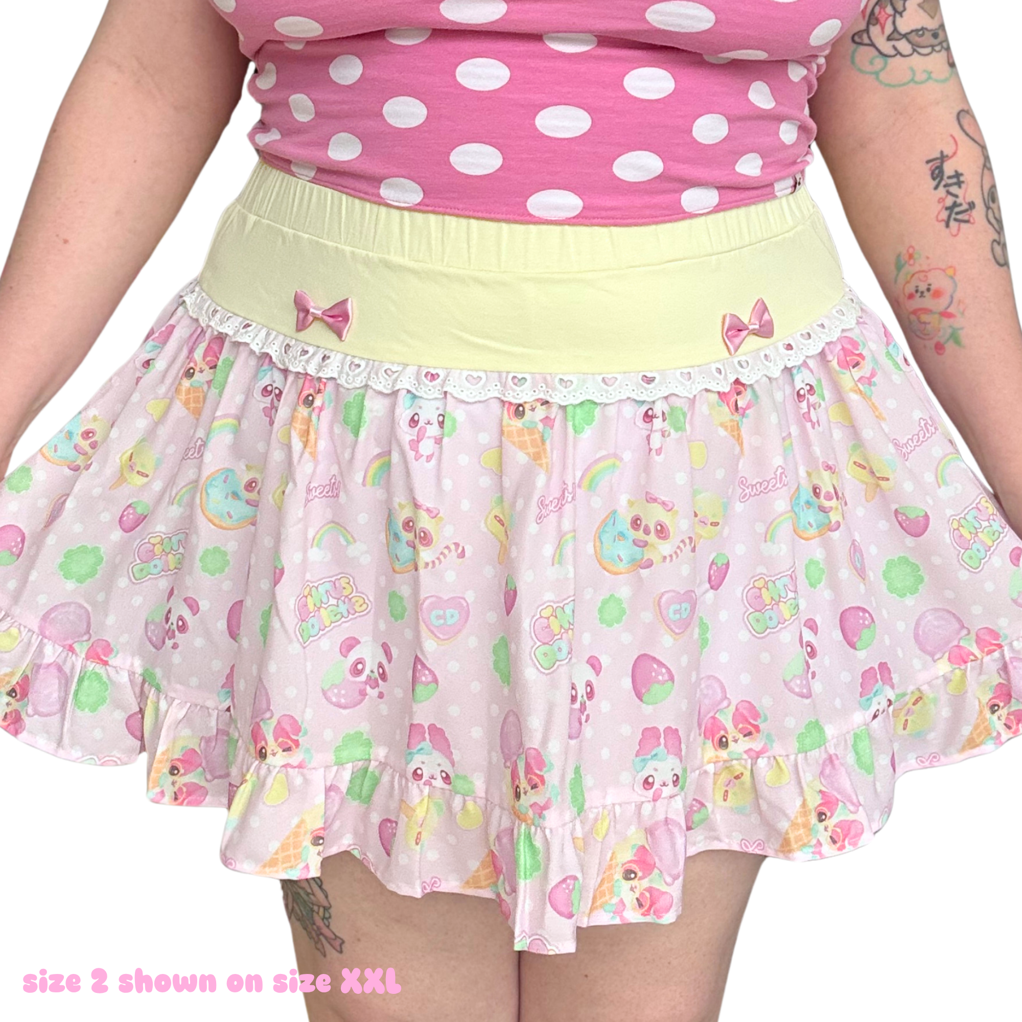 Berry Lucky Sweets! Chiffon Skort *PREORDER*