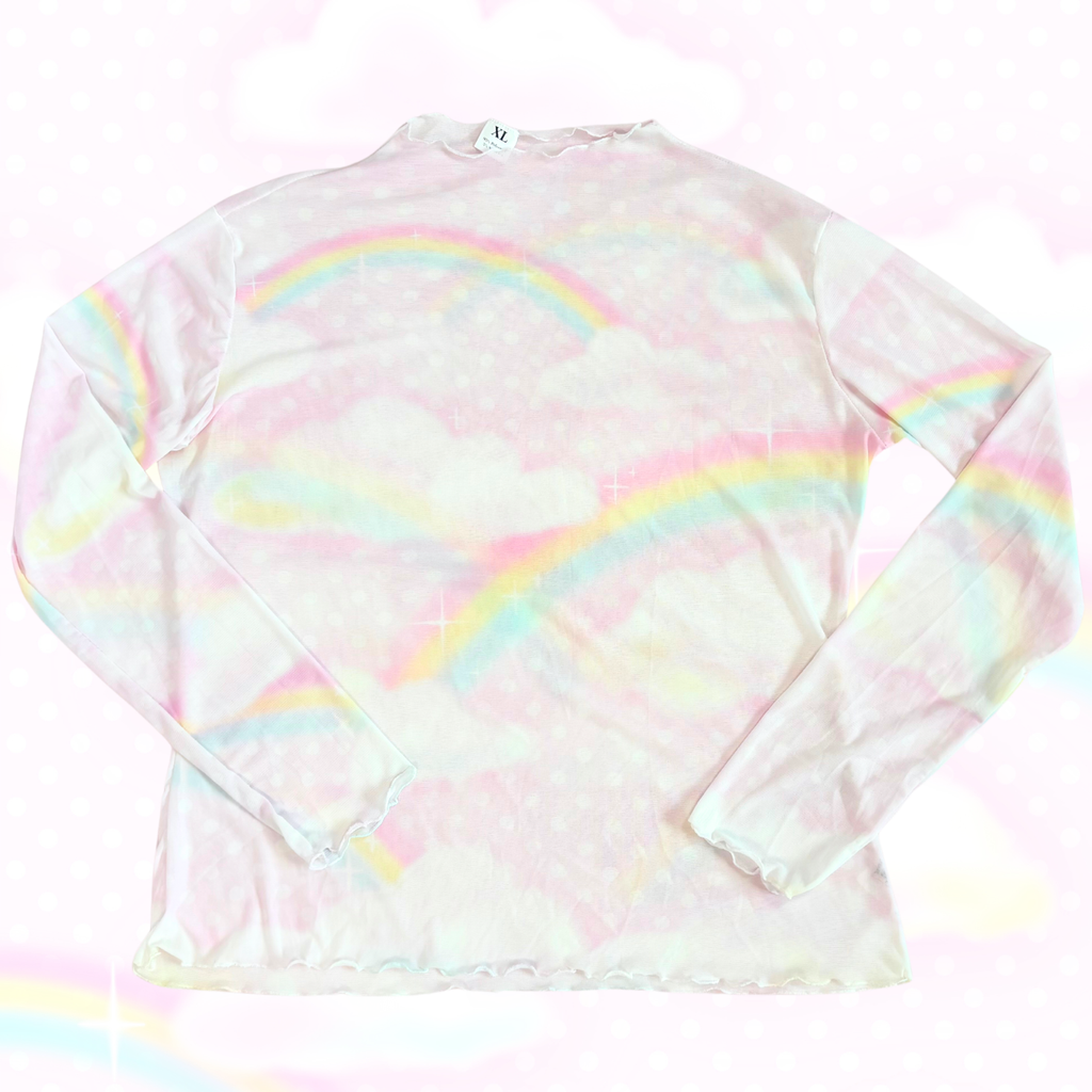 Pastel Skies Mesh Longsleeve Top