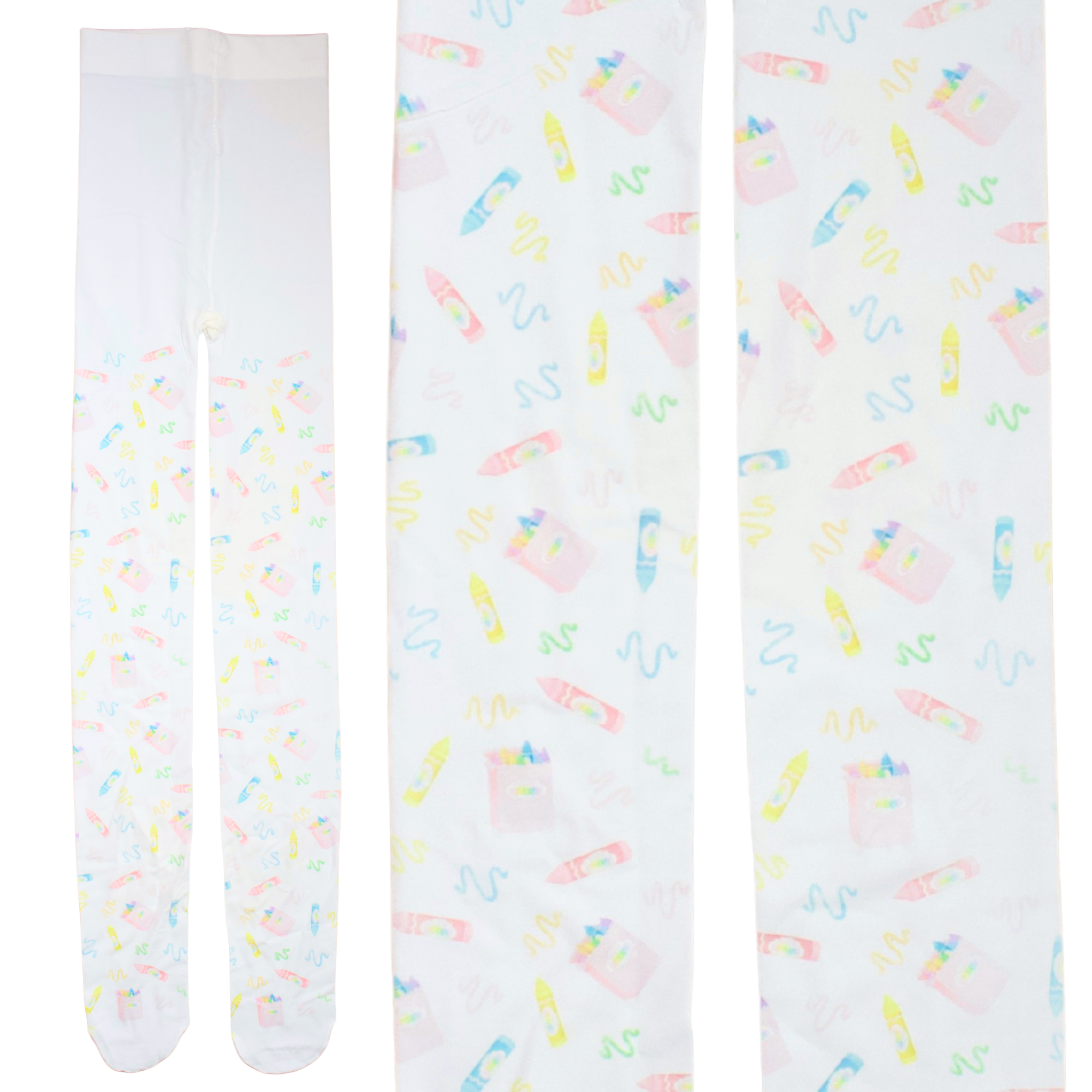 Colorful Crayons Tights