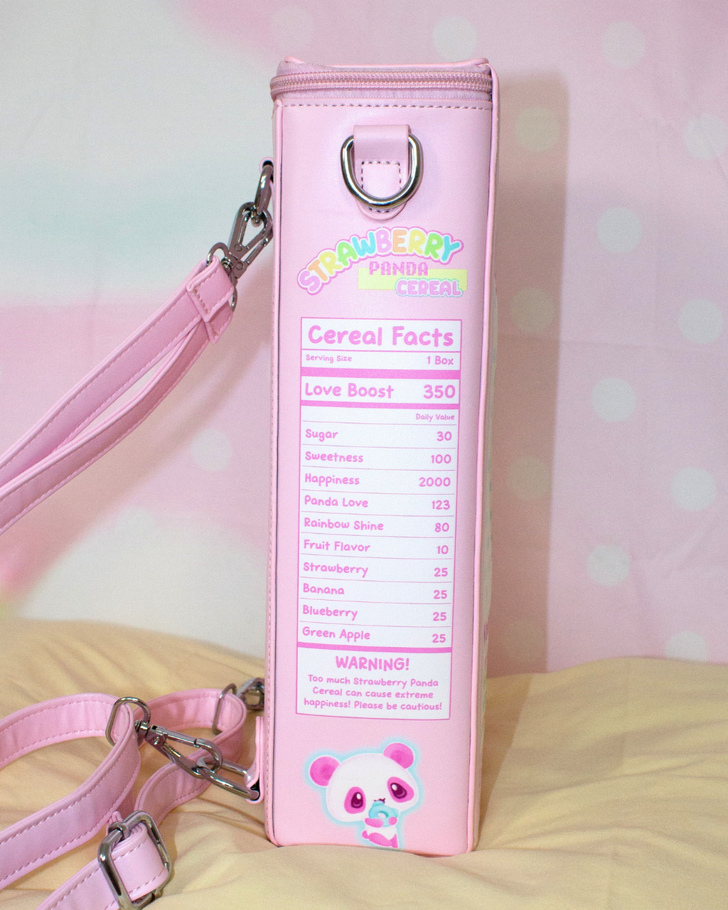 Strawberry Panda Cereal Box Ita Bag *preorder*