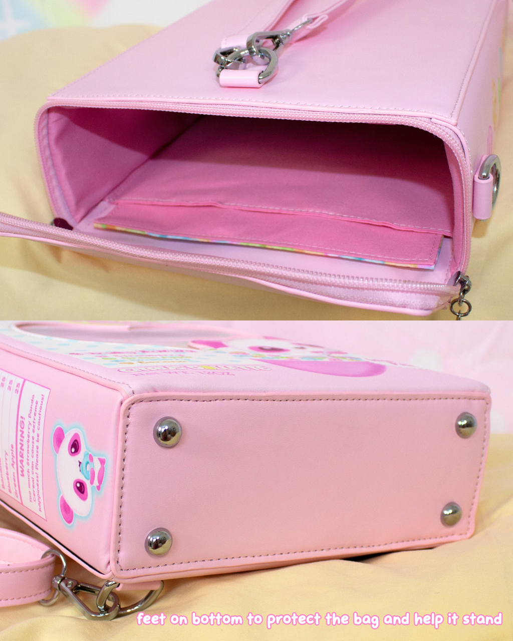Strawberry Panda Cereal Box Ita Bag *preorder*