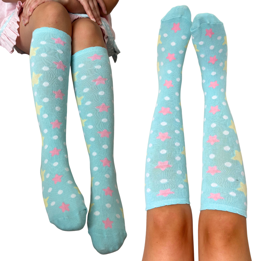 Starry Dots Knee Socks