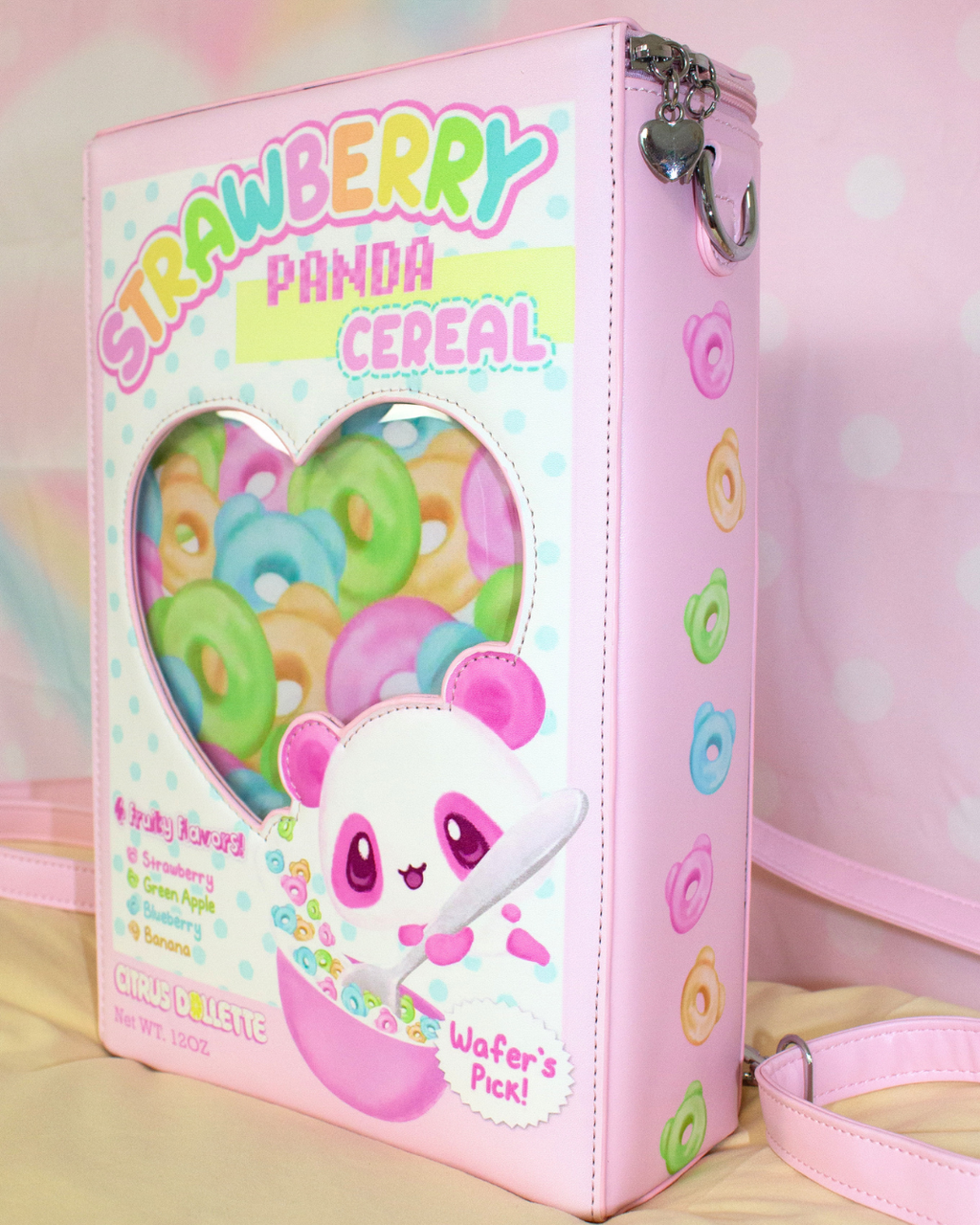 Strawberry Panda Cereal Box Ita Bag *preorder*