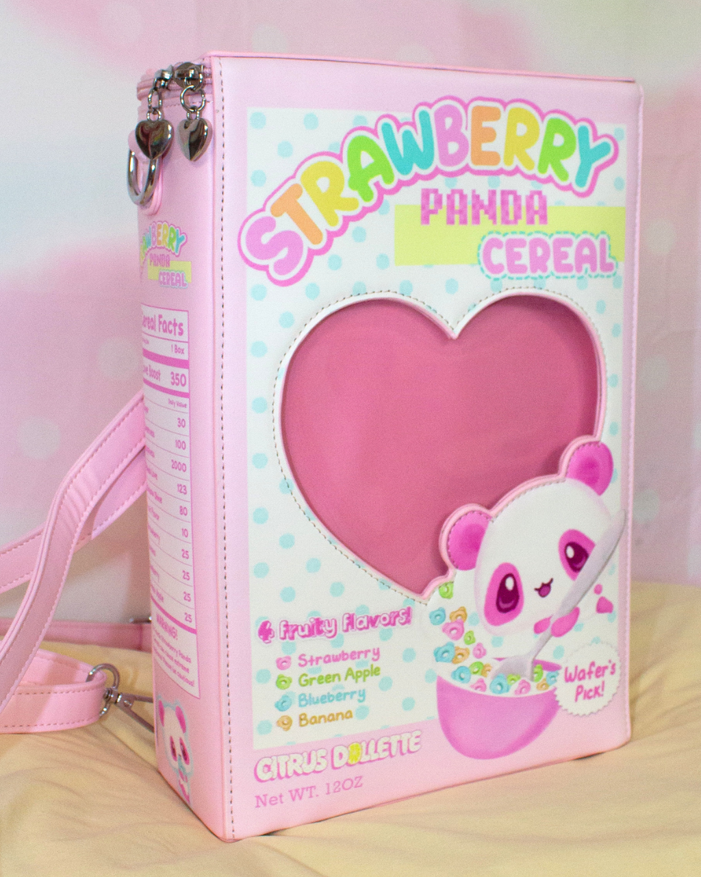Strawberry Panda Cereal Box Ita Bag *preorder*