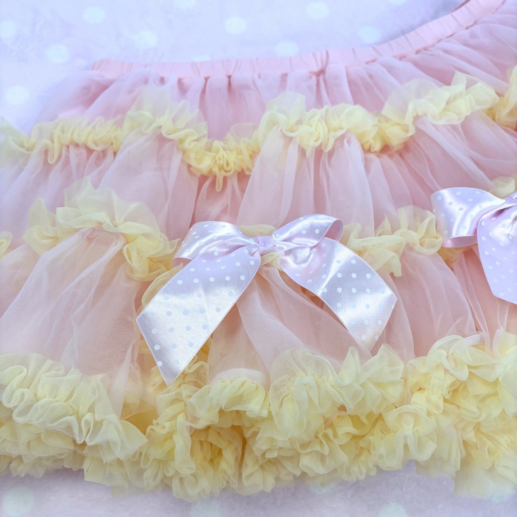 Strawberry Banana Fluffy Skirt sample - L