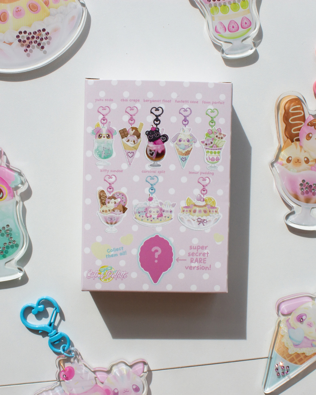 Sparkling Sweets Rhinestone Keychain Blind Box