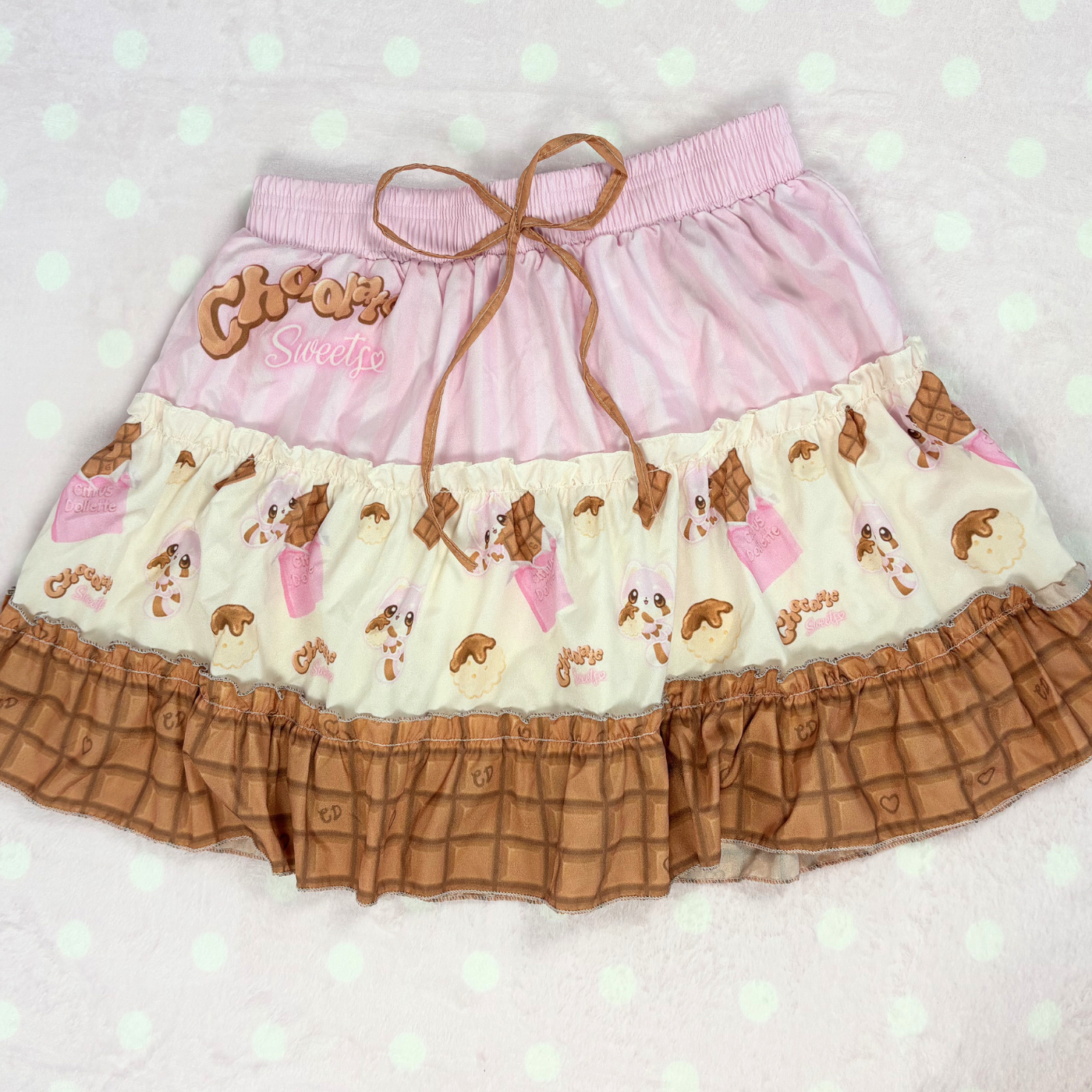Chocolate Sweets skirt sample - XS