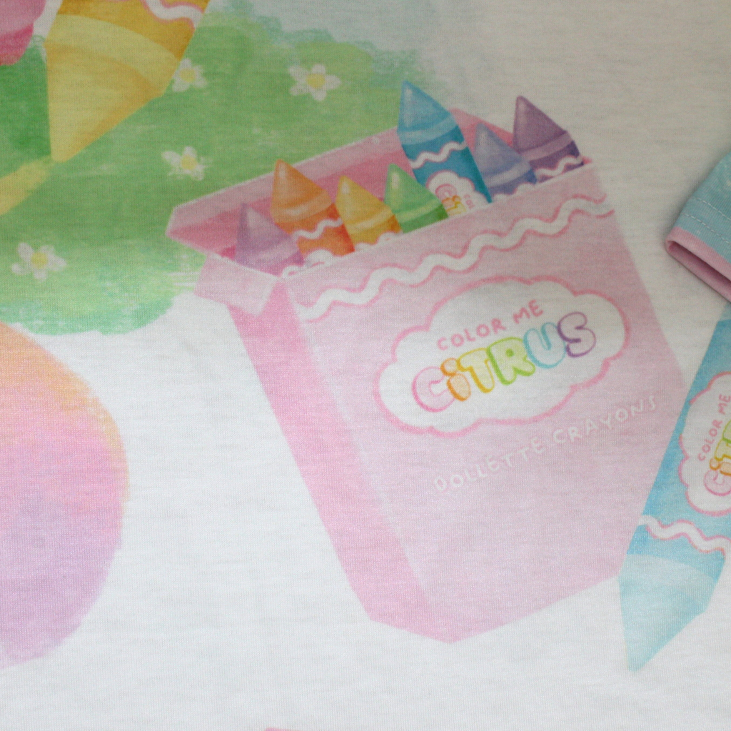 Scribbles Colorful Crayons Top