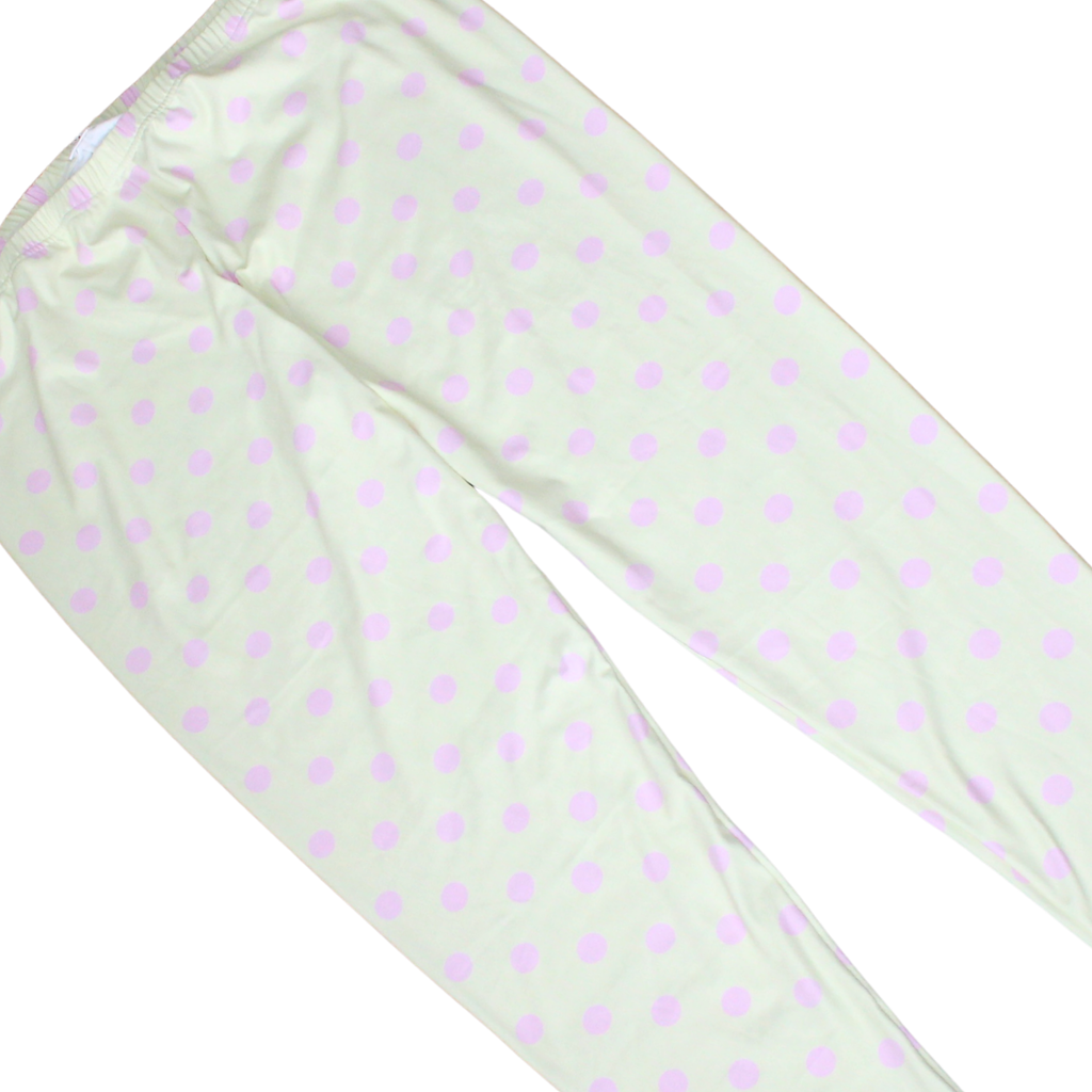 Yellow & Pink Polka Dot Leggings