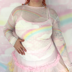 Pastel Skies Mesh Longsleeve Top