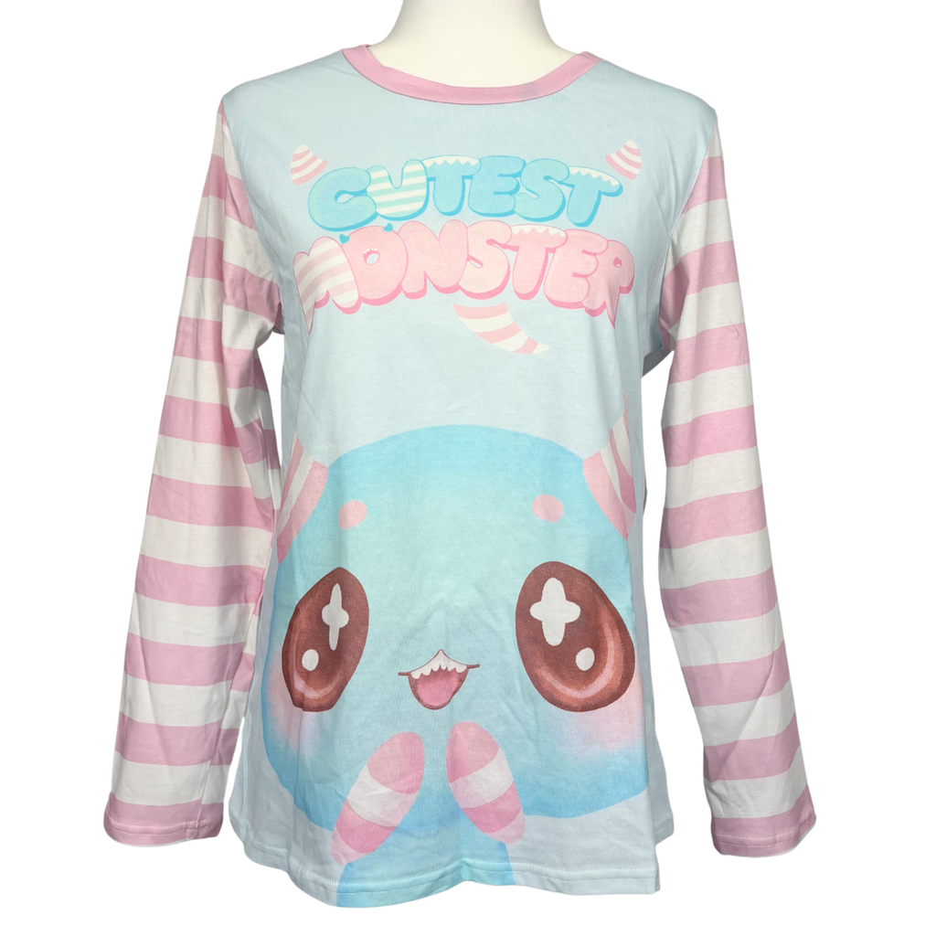 Cutest Monster Cotton Longsleeve Top