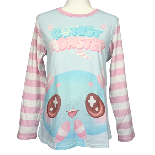 Cutest Monster Cotton Longsleeve Top