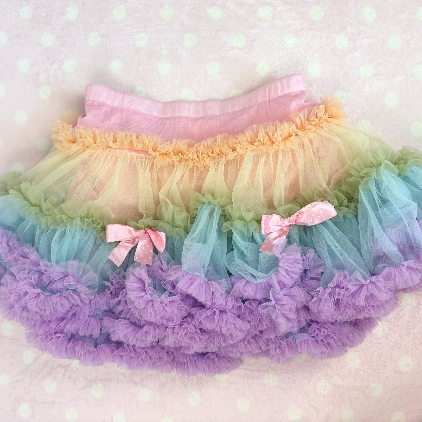 Rainbow Fluffy Skirt sample - S/M