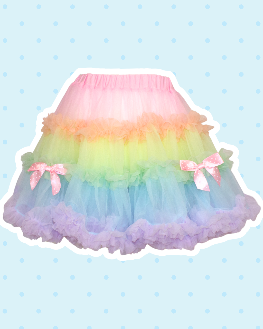 Rainbow Sorbet Fluffy Skirt