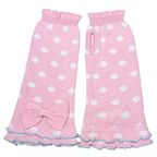 Candy Pink Polka Dot arm & leg warmers