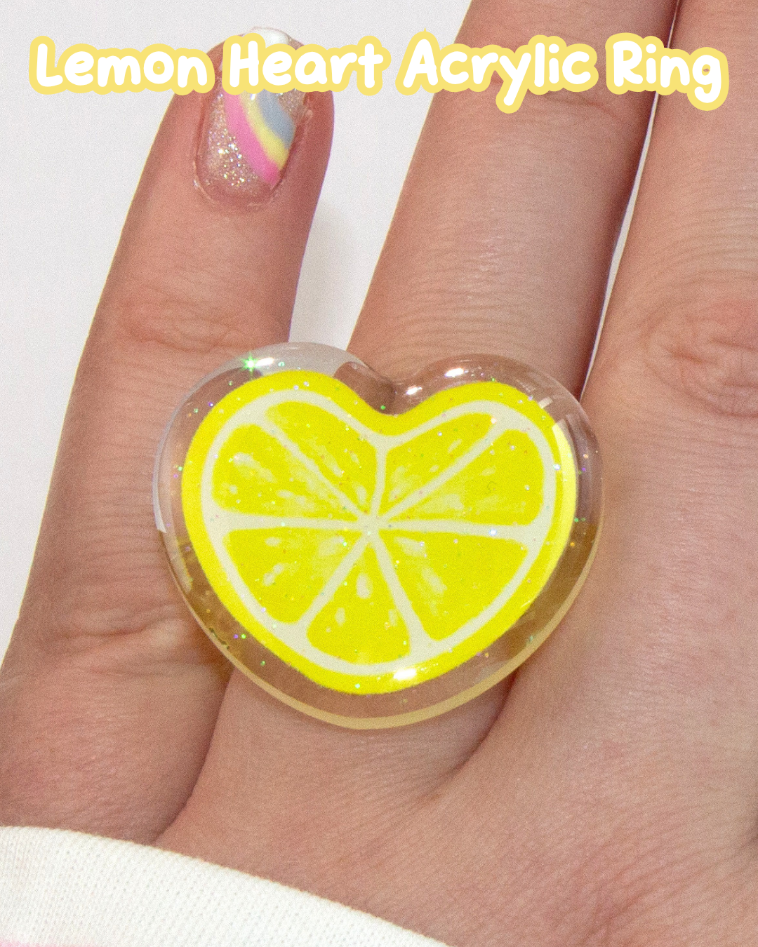 Lemon Love Acrylic Ring