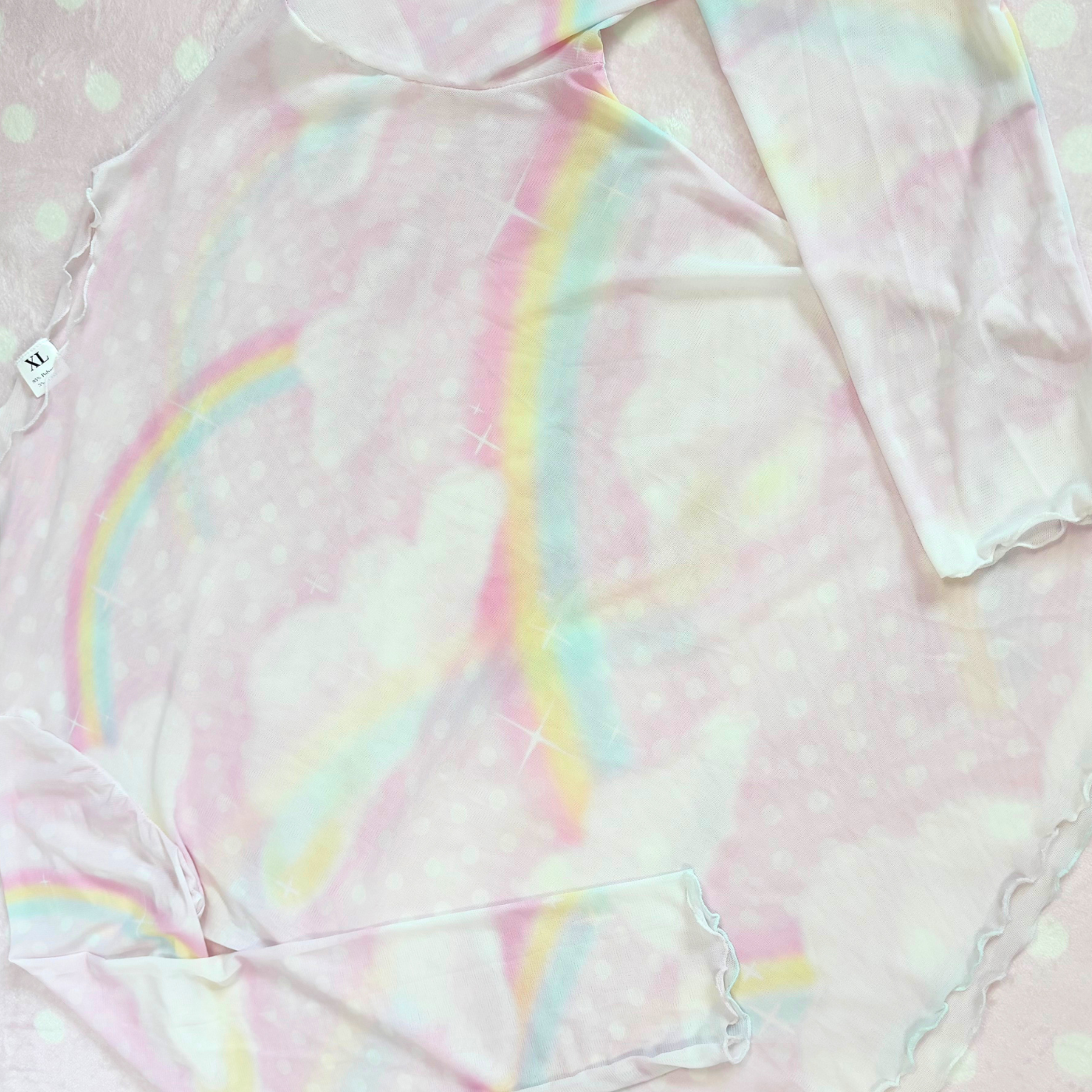 Pastel Skies Mesh Longsleeve Top